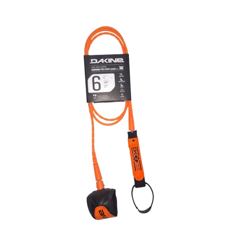 DAKINE LEASH SURF JJF COMP ORANGE BLACK 6FT